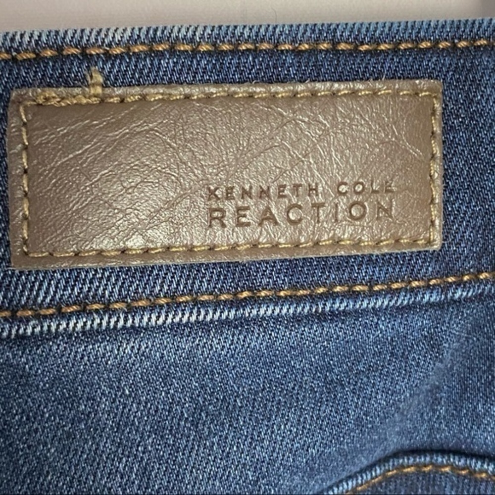 KENNETH COLE Dark Blue Washed Skinny Jeans - Picture 6 of 8